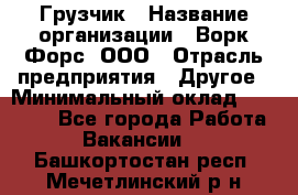 Грузчик › Название организации ­ Ворк Форс, ООО › Отрасль предприятия ­ Другое › Минимальный оклад ­ 24 000 - Все города Работа » Вакансии   . Башкортостан респ.,Мечетлинский р-н